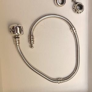 Pandora Snake Chain Bracelet Sterling Silver